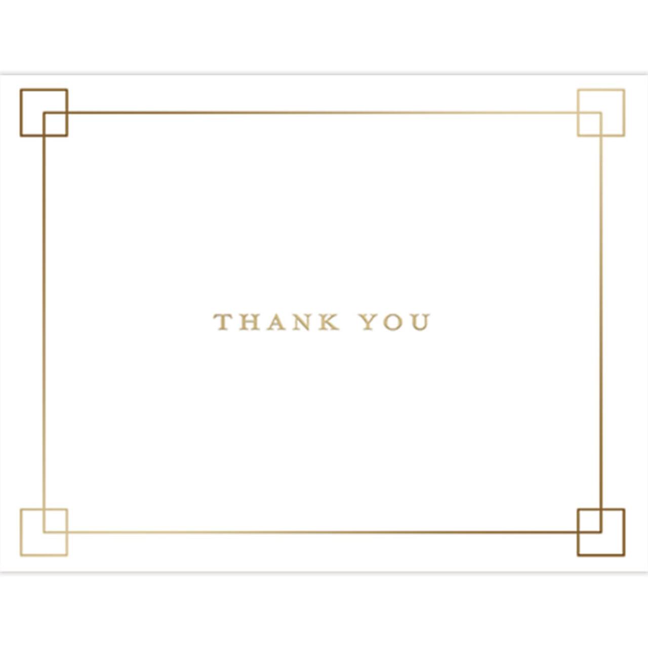 JAM Paper Premium Thank You Squares Thank You Card Sets, 12ct.